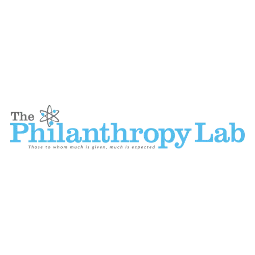 The Philanthropy Lab logo on a black background