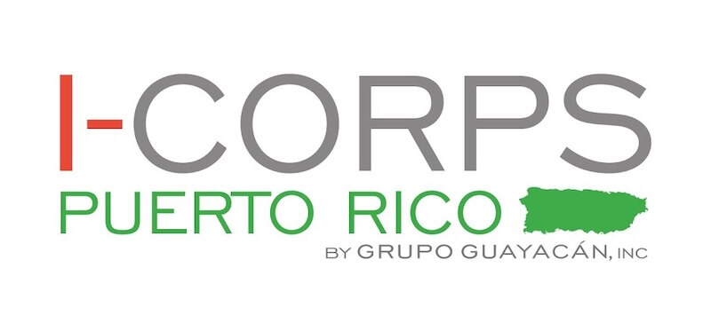 Logo de I-Corps Puerto Rico de Grupo Guayacán