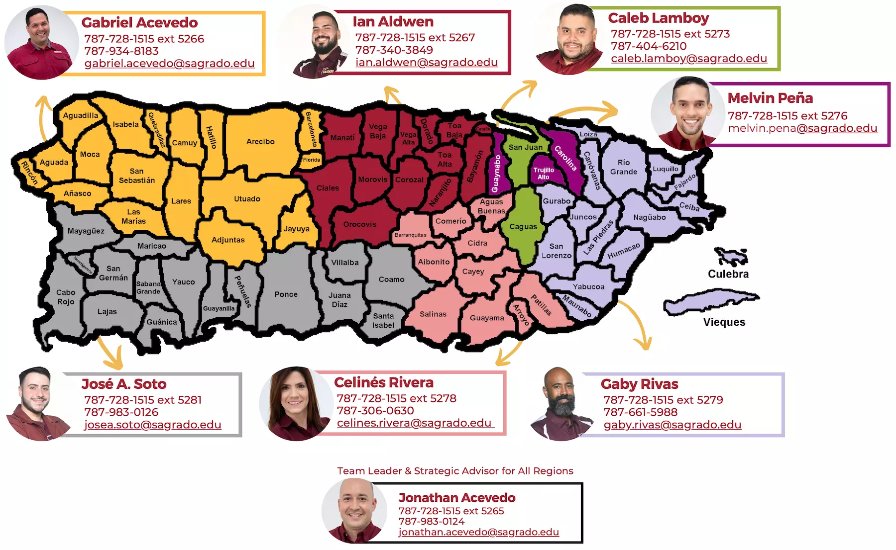 rutas asesores Rutas de asesores de Sagrado